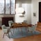 Armen Living Arcadia and Renzo 48" Round Charcoal and Walnut Wood 5 Piece Dining Set SETARDI5REWACH48 - alternate 8